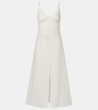 Velvet Janet linen midi dress
