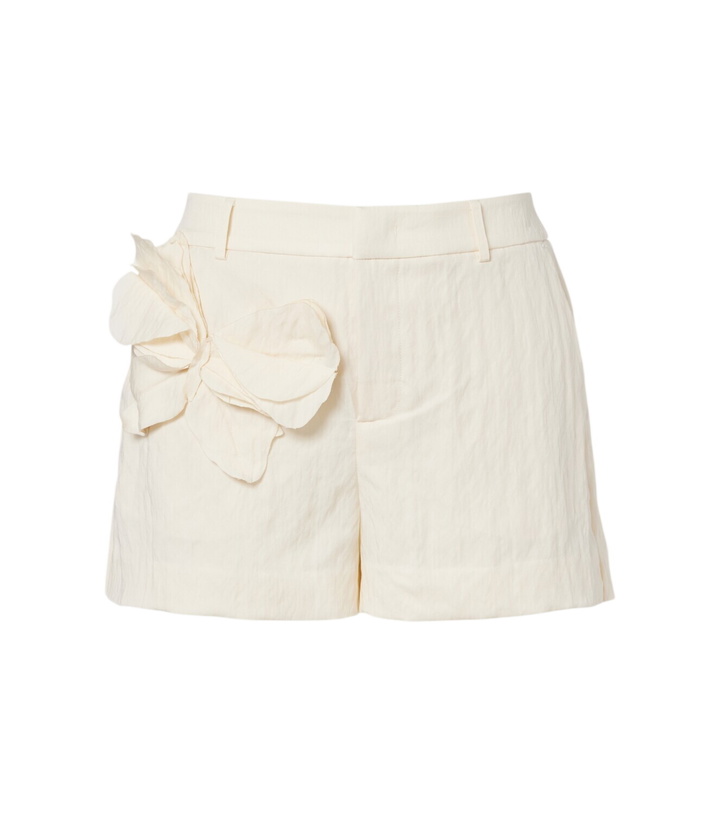 Photo: Blumarine Appliqué gabardine shorts