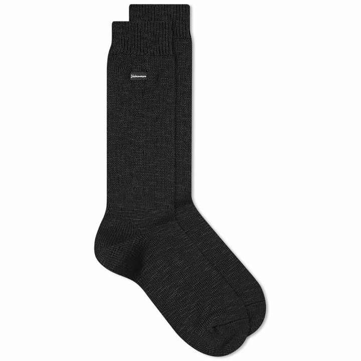 Photo: Undercoverism Men's Logo Socks in Black