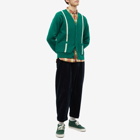 Beams Plus Men's 9G Stripe Cardigan in Green