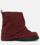 The Attico Mini Robin suede combat boots