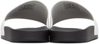 Balenciaga White & Black Pool Slides