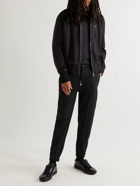 Givenchy - Slim-Fit Logo-Jacquard Webbing-Trimmed Tech-Jersey Sweatpants - Black