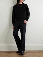 SECOND / LAYER - Ruined Distressed Cashmere Sweater - Black
