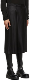 Julius Black Wool Saxony Skirt