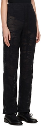 Y's Black Graphic Trousers