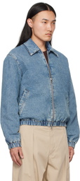 AMI Paris Blue Ami de Coeur Denim Jacket