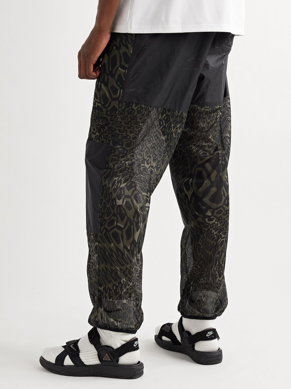 Nike - ACG Happy Arachnid Tapered Printed Recycled Dri-FIT Mesh Trousers -  Black