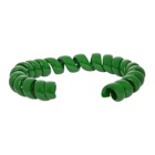 Bottega Veneta Green Coiled Cuff Bracelet