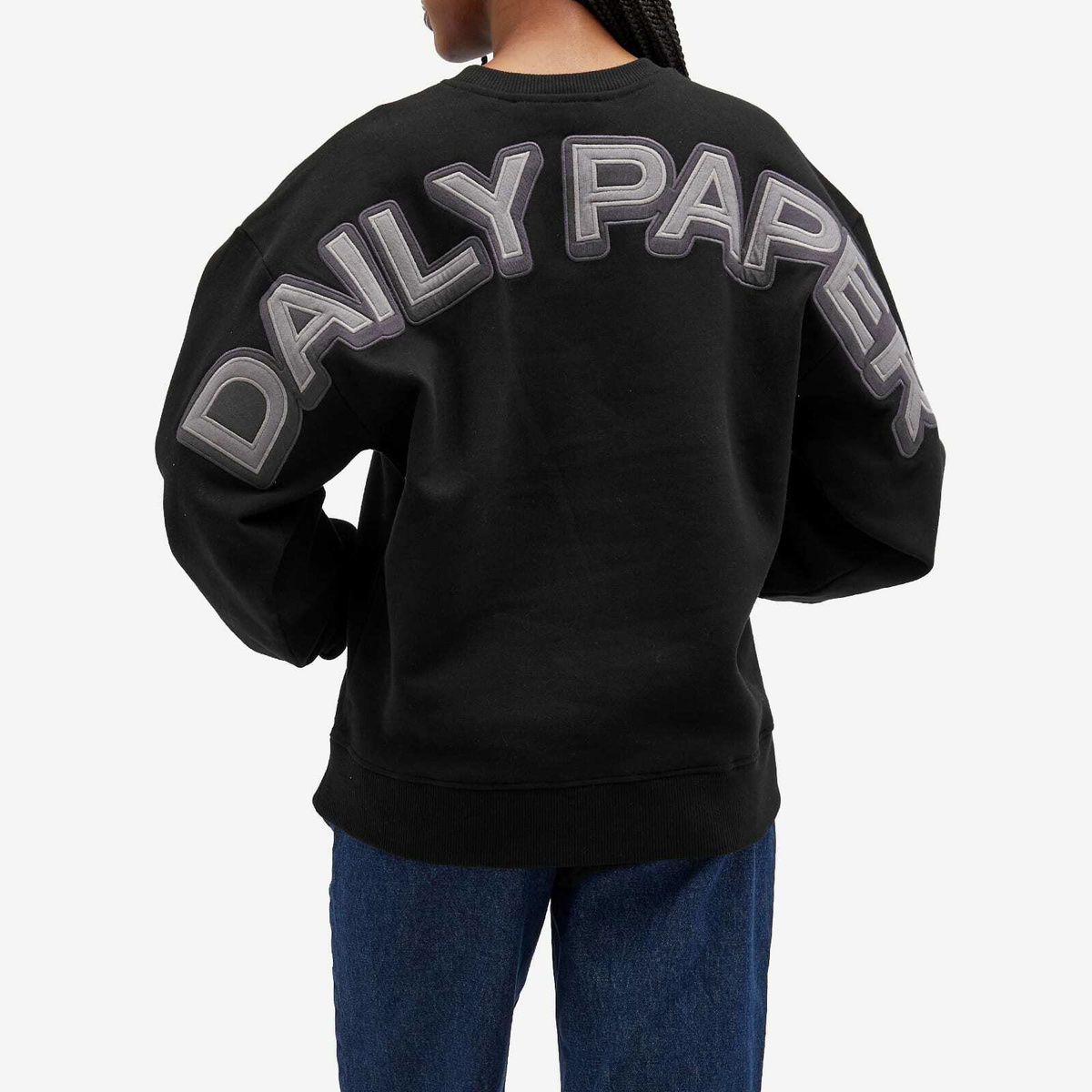 Daily Paper Women's Ragla Sweatshirt in Black