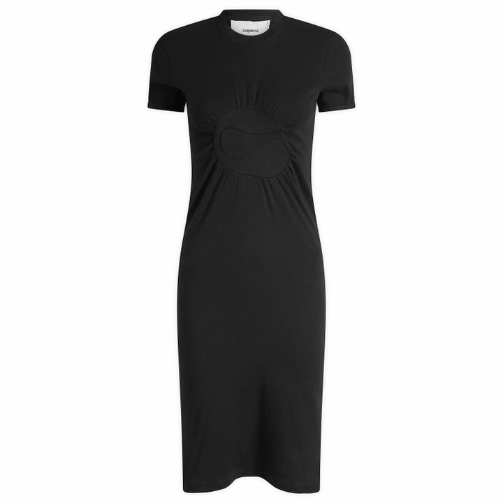 Coperni Burgundy Asymmetric Draped Minidress Coperni