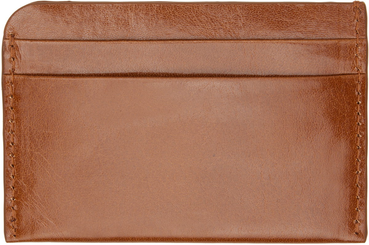 Dries Van Noten Brown Leather Card Holder