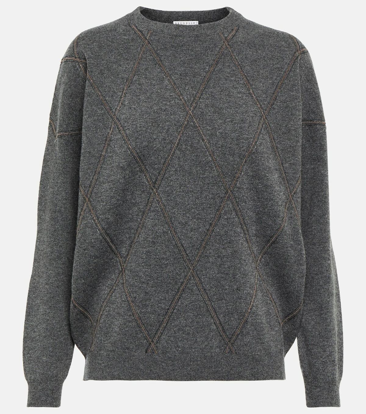 Brunello Cucinelli Sequined wool and cashmere sweater