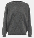 Brunello Cucinelli Sequined wool and cashmere sweater