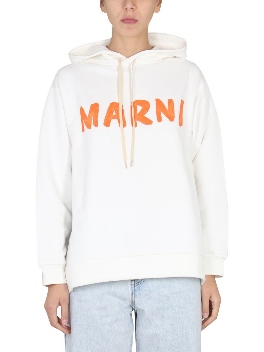【MARNI】 x No Vacancy Inn cotton hoodie Marni x No Vacancy Inn cotton hoodie | mytheresa | REVERSIBLE