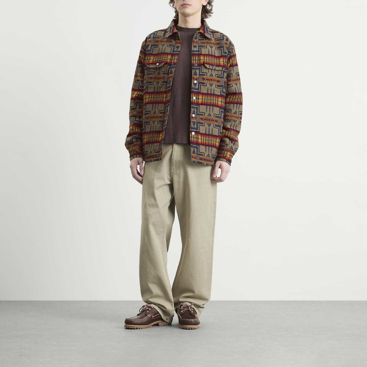 Pendleton Men's Bay City Overshirt in Harding Navy