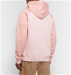Acne Studios - Logo-Appliquéd Colour-Block Fleece-Back Cotton-Jersey Hoodie - Pink