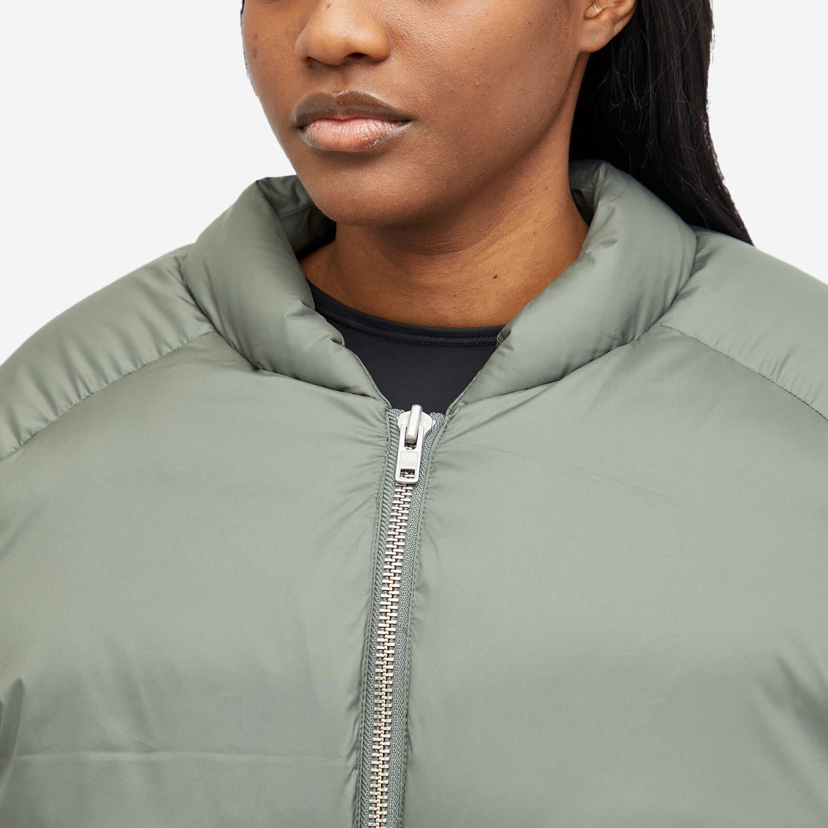 Entire Studios Women's Cropped Pillow Bomber Jacket in Moss Entire Studios Women's Cropped Pillow Bomber Jacket in Moss