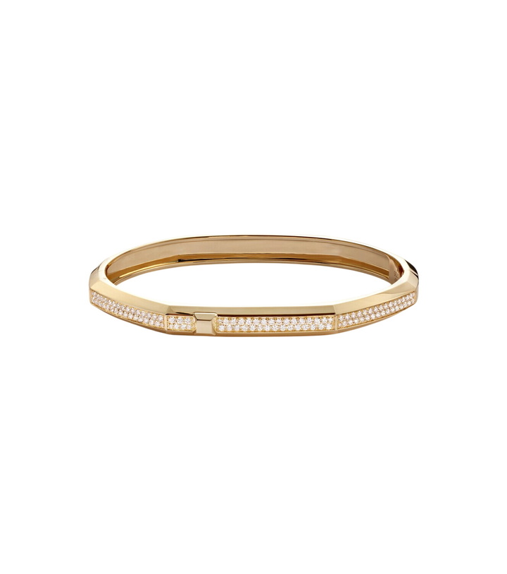 Photo: Messika Moderniste 18kt gold bracelet with diamonds