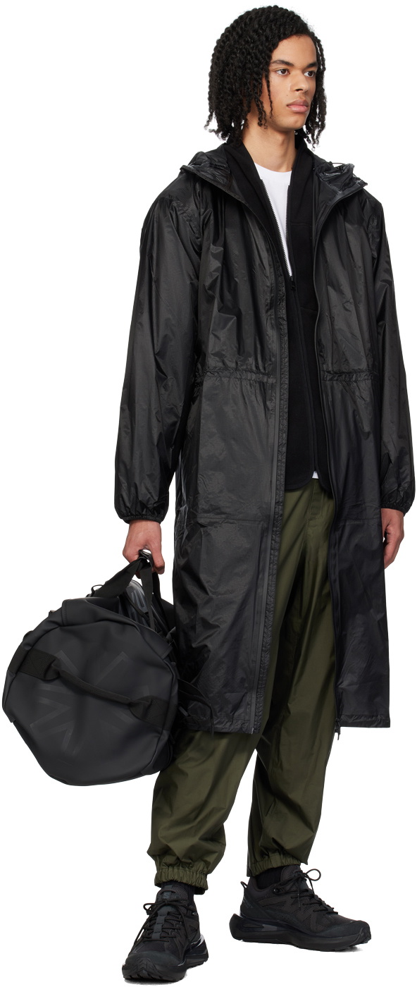 RAINS Black Norton Longer Coat