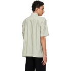 HOMME PLISSÉ ISSEY MIYAKE Green Stripe Jersey Shirt