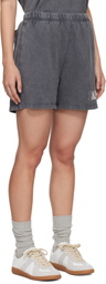 BAPE Gray Pigment Dyed Sweat Shorts
