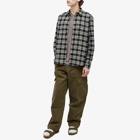 Wax London Men's Flannel Check Shelly Shirt in Black/White