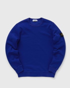 Stone Island Sweat Shirt Brushed Cotton Fleece, Garment Dyed Blue - Mens - Sweatshirts