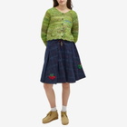 Brain Dead Women's Mesa Pleated Skirt in Blue Multi