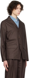 Pop Trading Company Brown Hewitt Blazer