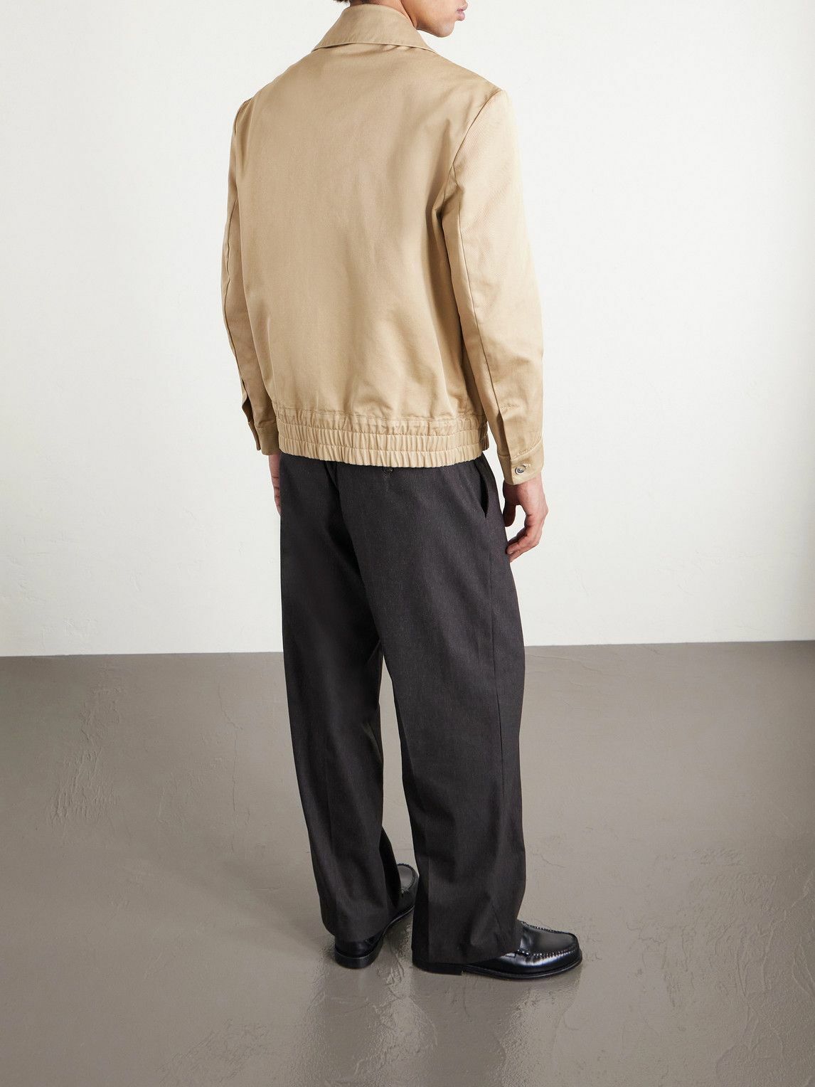 Barena - Cotton-Gabardine Blouson Jacket - Neutrals