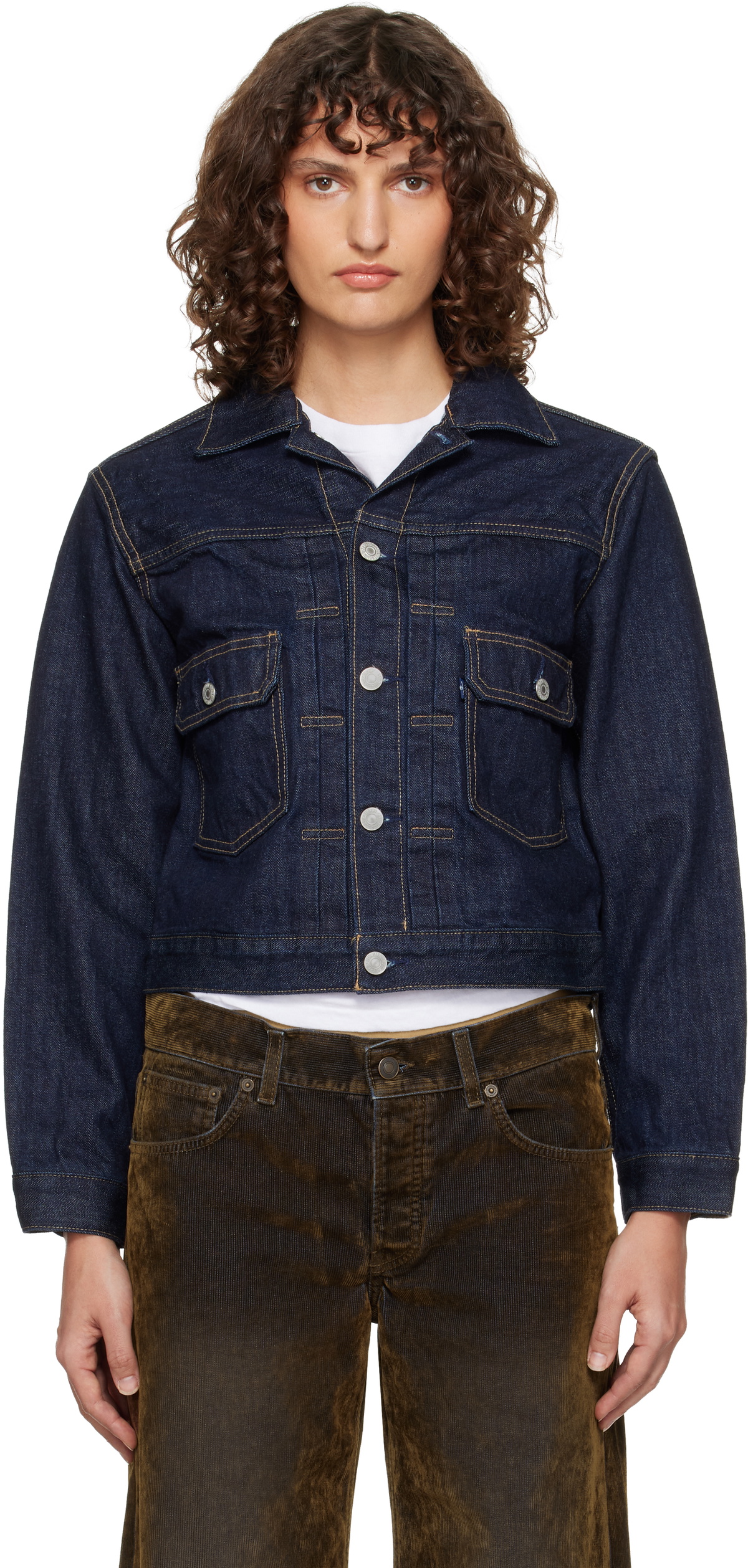 Levi's Navy Blue Tab Type II Trucker Jacket