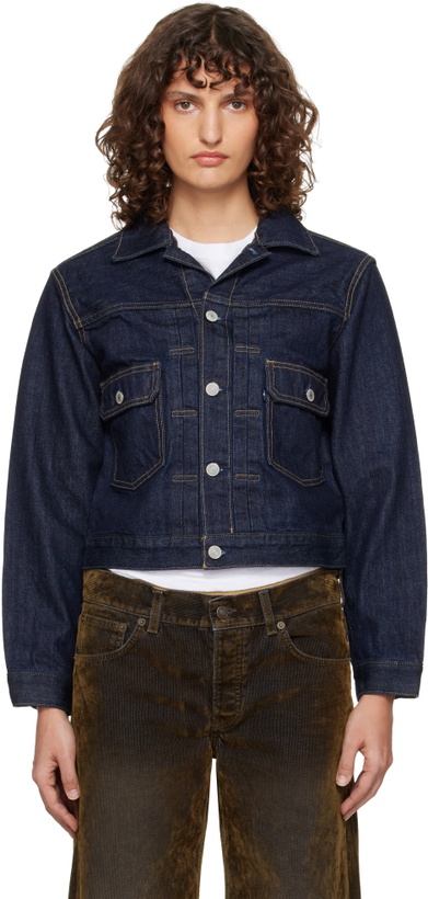 Photo: Levi's Navy Blue Tab Type II Trucker Jacket
