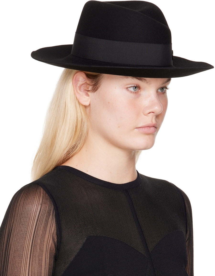 Maison Michel Black Felt Virginie Fedora
