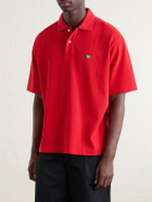 Human Made - Logo-Appliquéd Cotton-Piqué Polo Shirt - Red