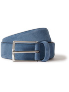 ANDERSON'S - 3.5cm Suede Belt - Blue