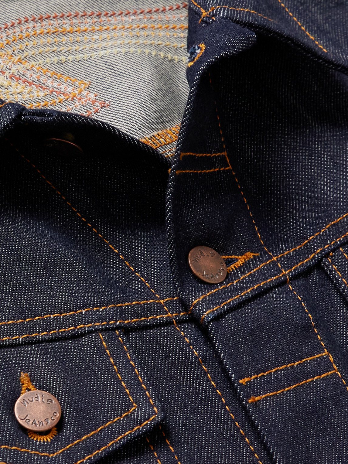 Nudie Jeans - Conny Embroidered Organic Denim Jacket - Blue