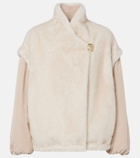 Moncler Chardonneret fleece down jacket