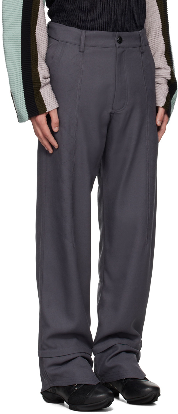 Kiko Kostadinov Gray Jacklight Trousers Kiko Kostadinov