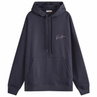 Valentino Men's Logo Popover Hoodie in Navy