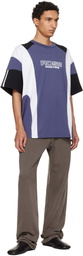 Martine Rose Purple Oversized Paneled T-shirt