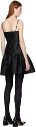 Shushu/Tong Black Peplum Midi Dress