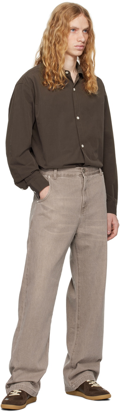 mfpen Brown Generous Shirt mfpen