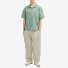 Craig Green Men's Hand-Frayed Stripe Vacation Shirt in Green/Cream