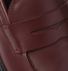 Officine Creative - Lydon Polished-Leather Penny Loafers - Burgundy