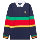 Polo Ralph Lauren Men's Stripe Rugby Shirt in Cruise Navy Multi