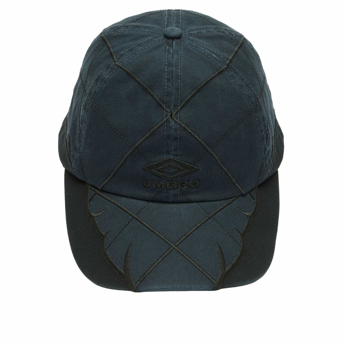 Umbro by Slam Jam Men's Collision Cap in Blue/Black/Anthracite 