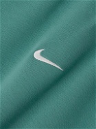 Nike - Solo Swoosh Logo-Embroidered Cotton-Blend Jersey Sweatshirt - Green