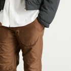 Ranra Men's Neve Canvas Cotton Pants in Coffee Liqueur