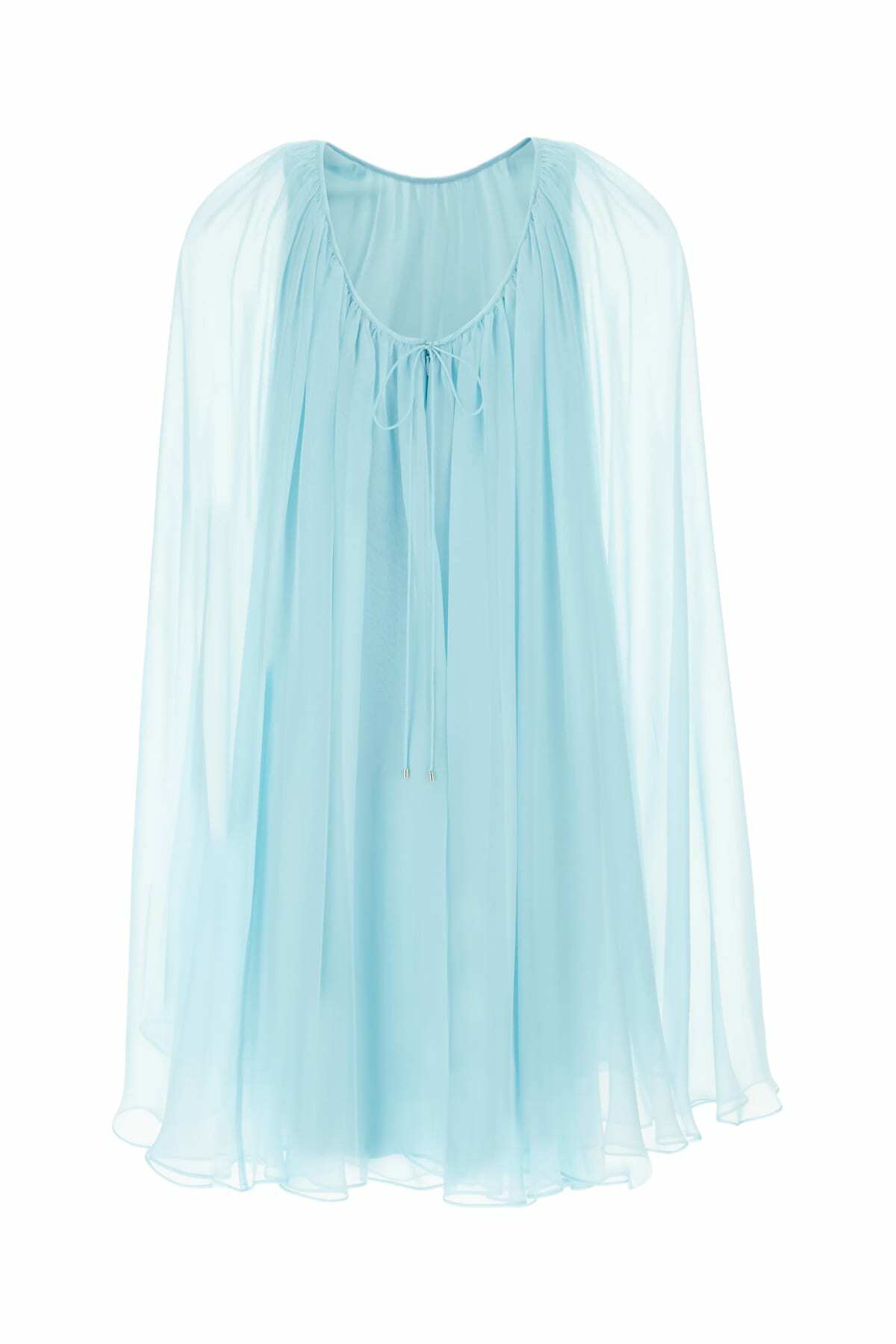 ワンピースその他 Max Mara Pianoforte Light blue flowy silk dress Max Mara Pianoforte Light-blue Silk Mini Dress Max Mara